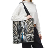 Afghan Hound Tote Bag | B&W Bold Gentleman Dog Lover Gift