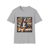 Swiss Mountain Dog Warm Rebel design dog lover unisex t-shirt in sport grey