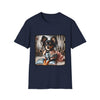 Russian Toy Posh Doll design dog lover unisex t-shirt in navy