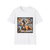 Rhodesian Ridgeback Diamond Classic design dog lover unisex t-shirt in white