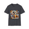 Rhodesian Ridgeback Diamond Classic design dog lover unisex t-shirt in dark heather grey