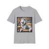 Dire Wolf Stunning Swirl design dog lover unisex t-shirt in sport grey