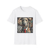 Irish Wolfhound Bold Gentleman design dog lover unisex t-shirt in white