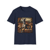 Whippet Brindle Diva design dog lover unisex t-shirt in navy