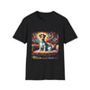 Jack Russell Terrier Diamond Princess Classic design dog lover unisex t-shirt in black