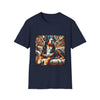 Swiss Mountain Dog Warm Rebel design dog lover unisex t-shirt in navy