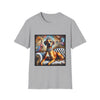Rhodesian Ridgeback Diamond Classic design dog lover unisex t-shirt in sport grey