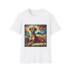 Rhodesian Ridgeback Bold Diamond Classic design dog lover unisex t-shirt in white