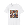Swiss Mountain Dog Warm Rebel design dog lover unisex t-shirt in white