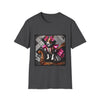 Jack Russell Terrier Pink Rocker design dog lover unisex t-shirt in dark heather