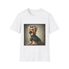 Yorkshire Terrier Green Camo Cutie design dog lover unisex t-shirt in white