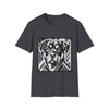 Rottweiler Geometric design dog lover unisex t-shirt in dark heather grey