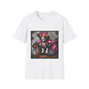 Jack Russell Terrier Pink Rocker design dog lover unisex t-shirt in white