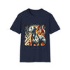 Dalmatian Bold Fire Classic design dog lover unisex t-shirt in navy