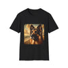 German Shepherd Beach Classic design dog lover unisex t-shirt in black