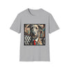 Irish Wolfhound Bold Gentleman design dog lover unisex t-shirt in sport grey