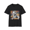 Dire Wolf Stunning Swirl design dog lover unisex t-shirt in black