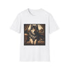 Dire Wolf Royalty design dog lover unisex t-shirt in white
