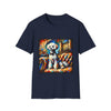 Bichon Frise Bowtie Classic design dog lover unisex t-shirt in navy