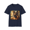German Shepherd Beach Classic design dog lover unisex t-shirt in navy