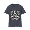German Shorthaired Pointer B&W Bold Eyes design dog lover unisex t-shirt in heather navy