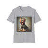 Yorkshire Terrier Green Camo Cutie design dog lover unisex t-shirt in sport grey