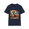 Rhodesian Ridgeback Bold Diamond Classic design dog lover unisex t-shirt in navy