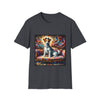 Jack Russell Terrier Diamond Princess Classic design dog lover unisex t-shirt in dark heather grey