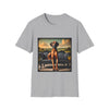 Rhodesian Ridgeback Portrait design dog lover unisex t-shirt in sport grey