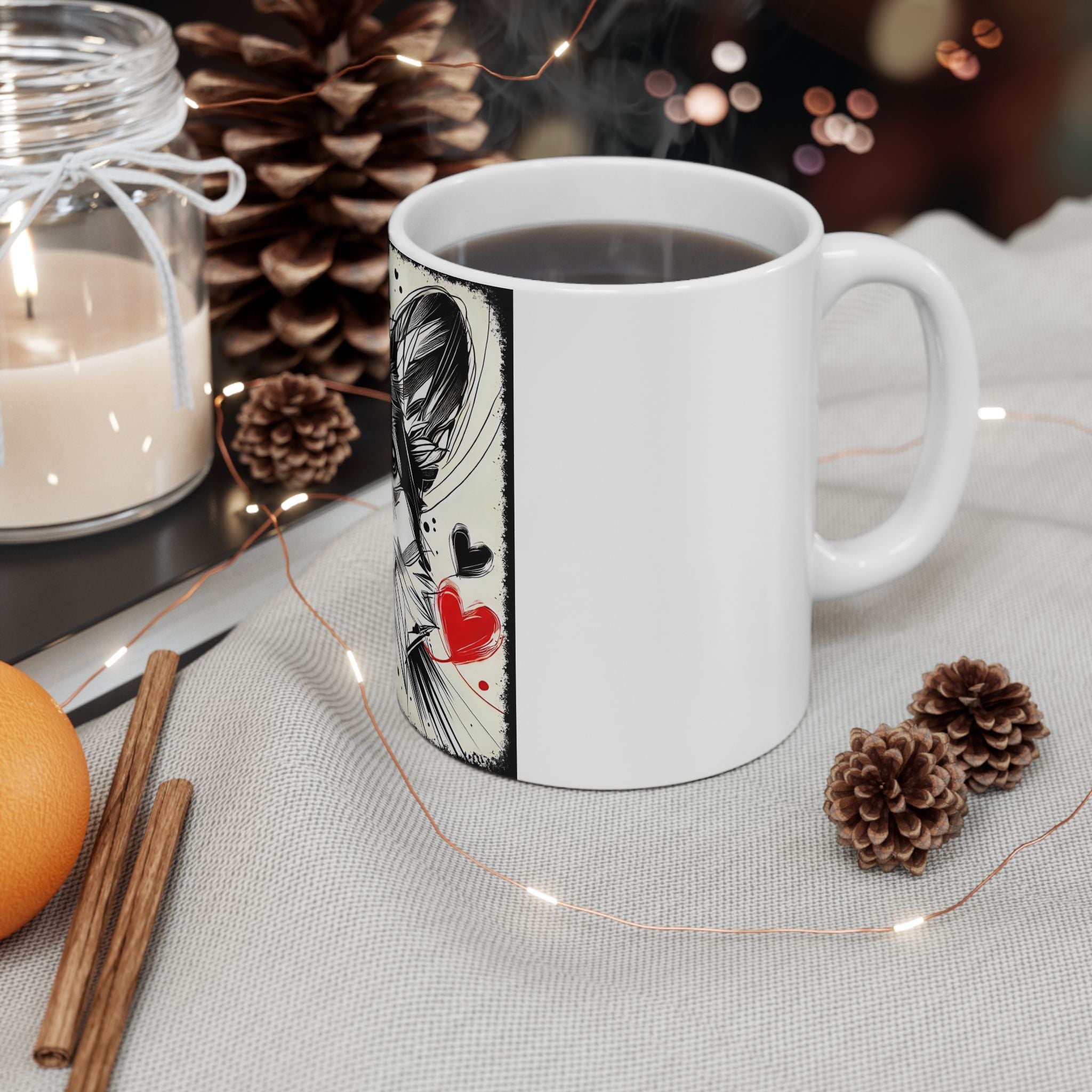 Pembroke Welsh Corgi Mug – Bold Heart Sketch Design