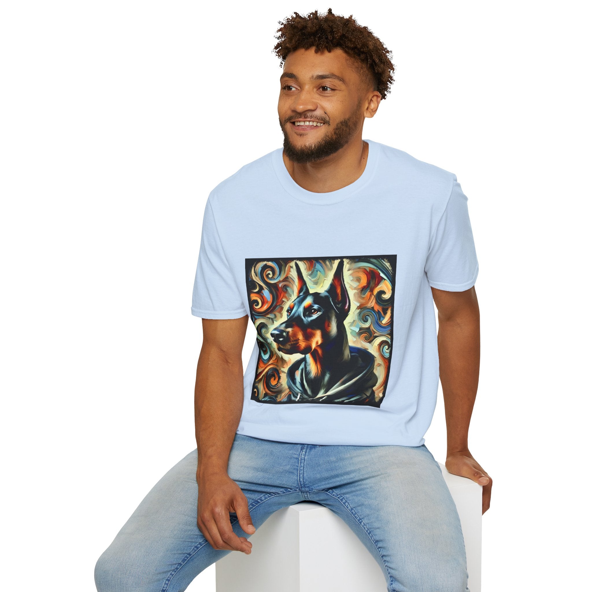 Doberman Pinscher Rugged Swirl | Unisex Dog T-Shirt