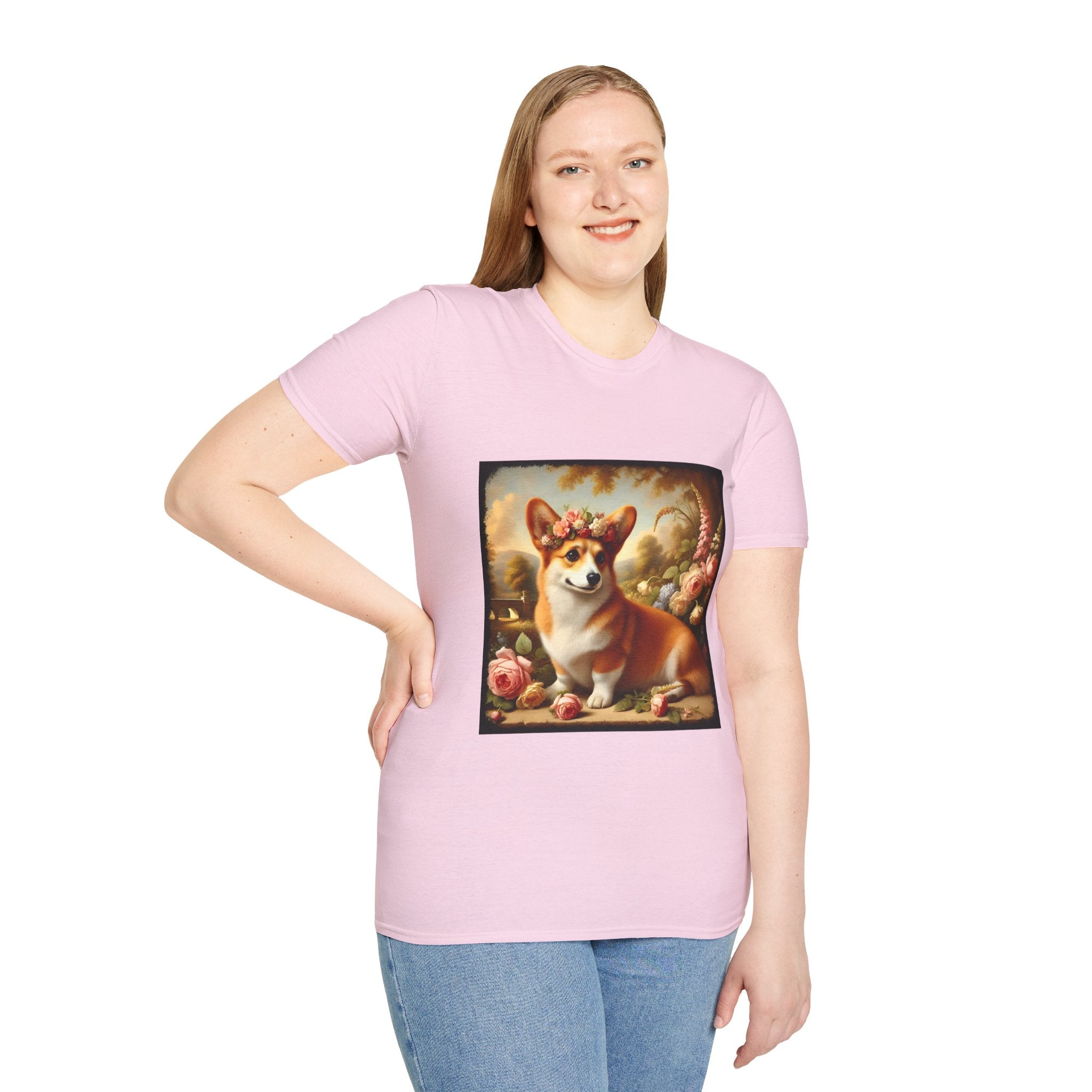 Pembroke Welsh Corgi Botanical Beauty | Unisex Dog T-Shirt