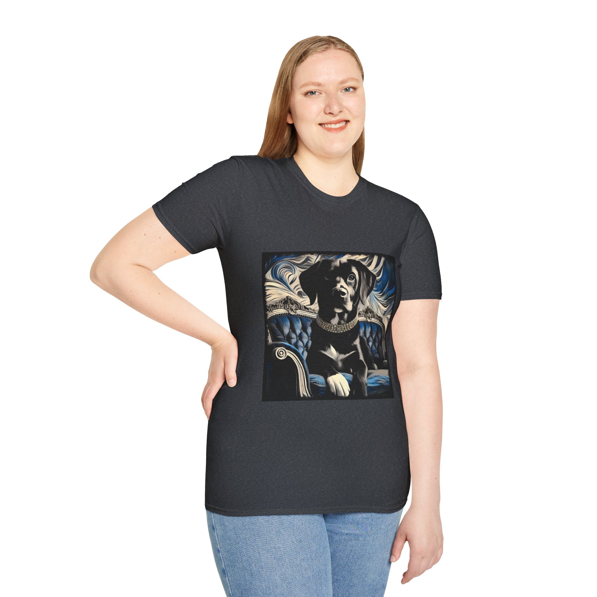 Labrador Retriever Blue and Black Swirl | Unisex Dog T-Shirt