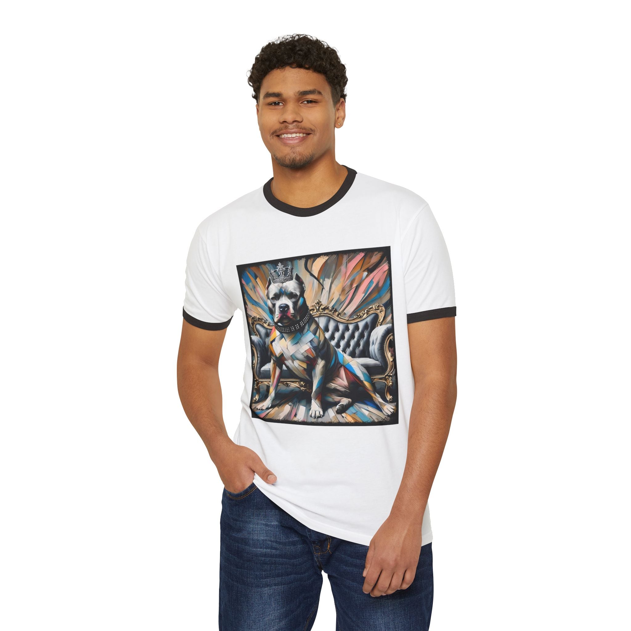 Pitbull Royal Geometric | Unisex Dog T-Shirt