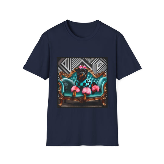 Rottweiler Fierce Fashionista design dog lover unisex t-shirt in navy