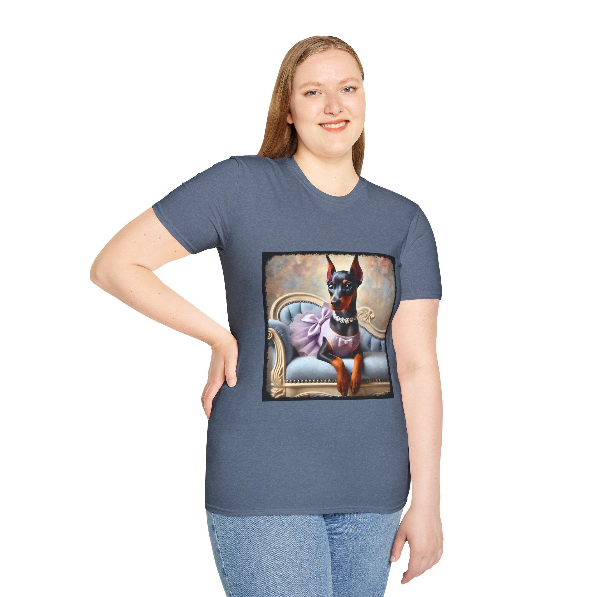 Doberman Pinscher Purple Princess Classic | Unisex Dog T-Shirt