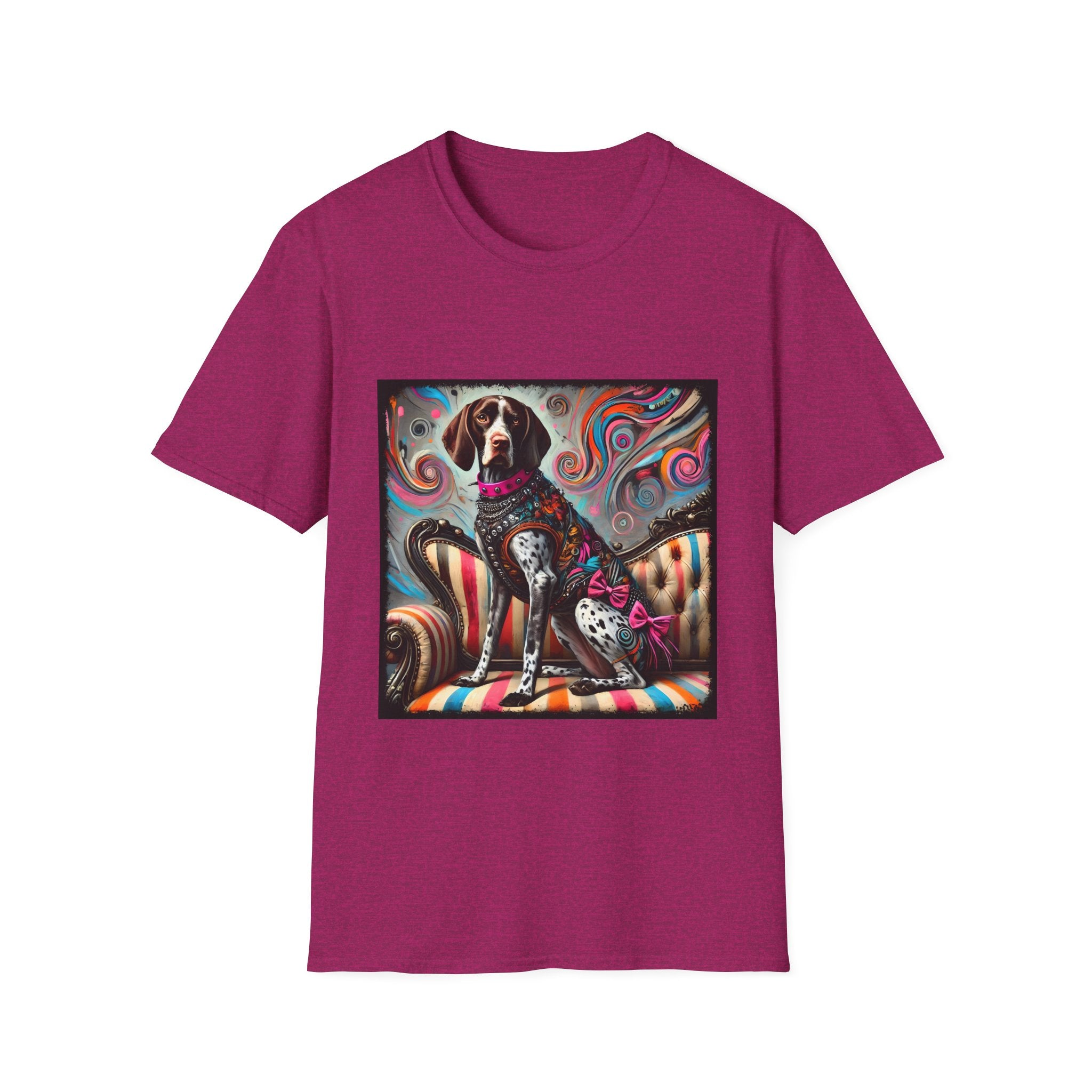German Shorthaired Pointer Pink Rocker | Unisex Dog T-Shirt