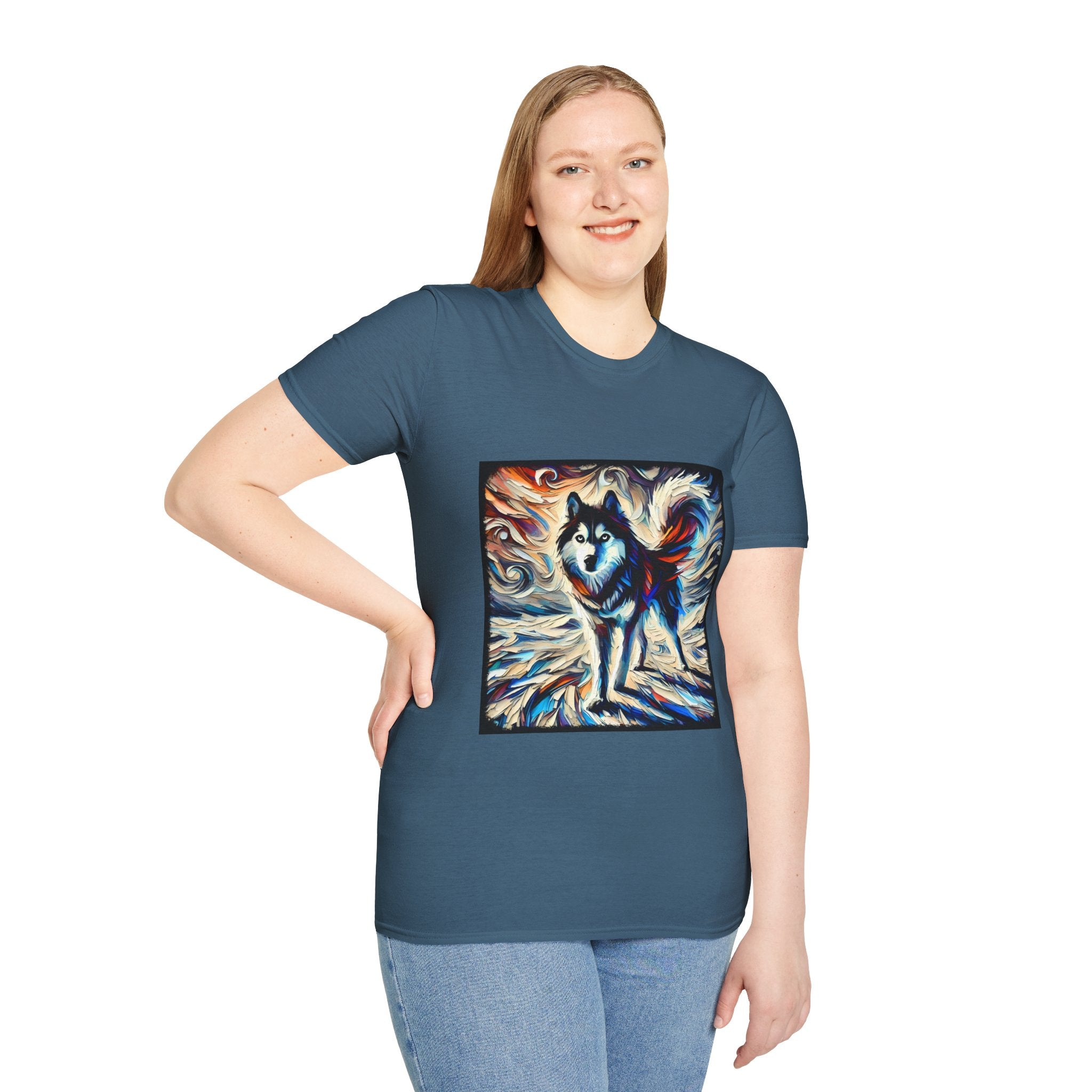 Siberian Husky Vivid Dream Swirl | Unisex Dog T-Shirt