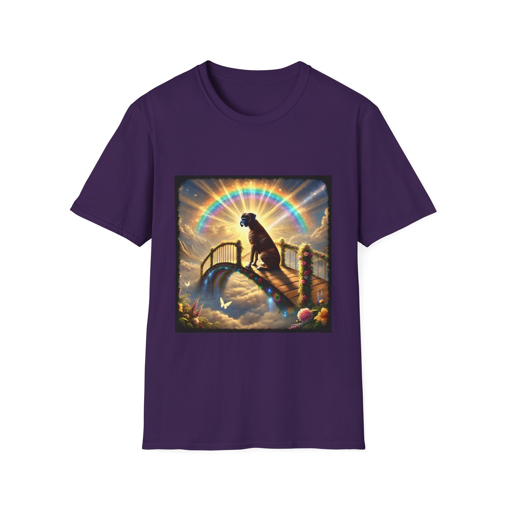 Boxer Brindle Rainbow Bridge | Unisex Dog T-Shirt