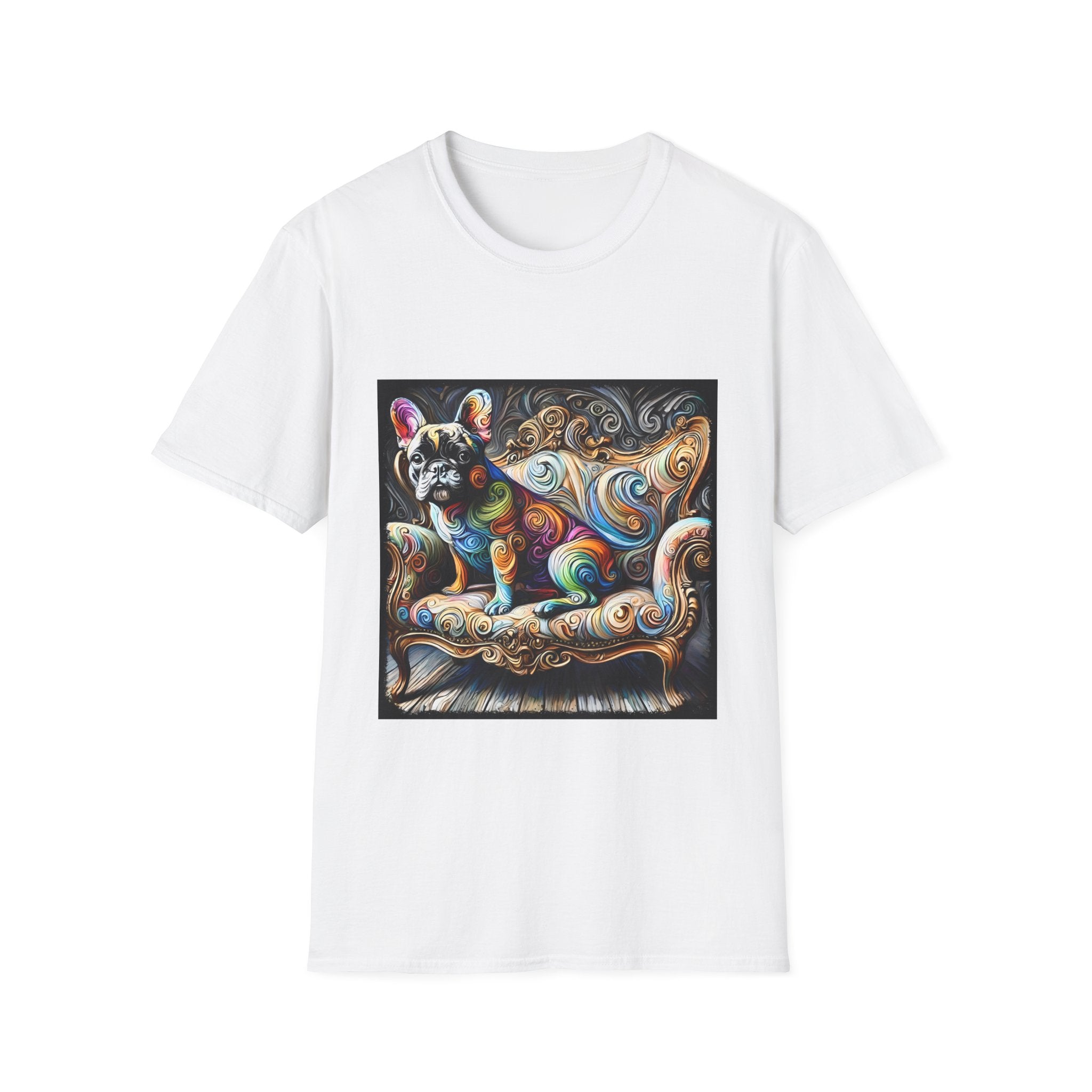 French Bulldog Shirt | Multicolor Swirl Dog Lover Tee