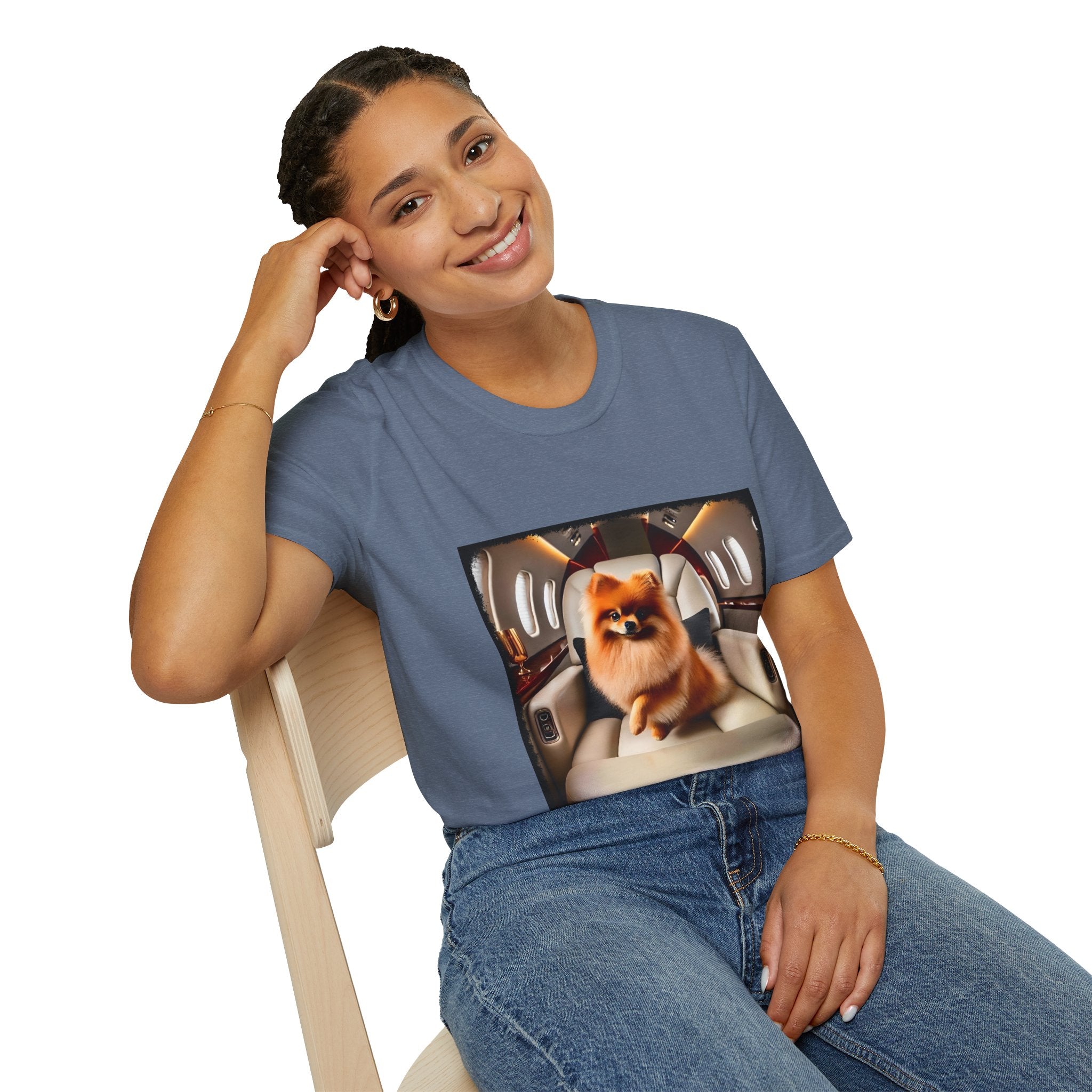 Pomeranian Jet Setter | Unisex Dog T-Shirt