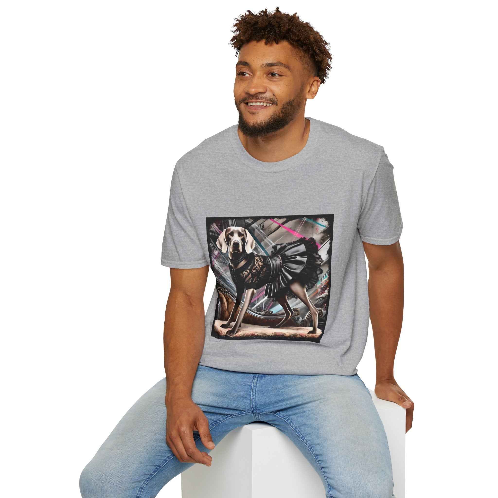 Weimaraner Rock Chic | Unisex Dog T-Shirt