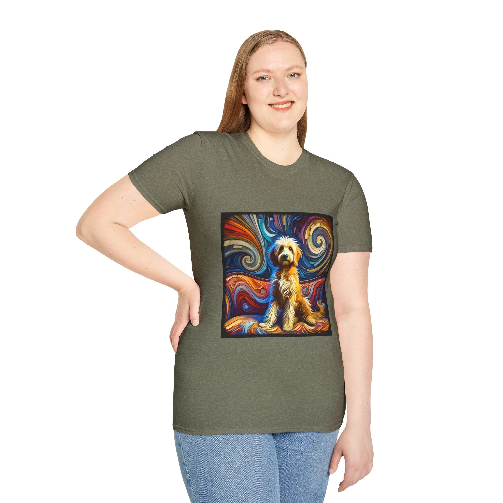 Goldendoodle Multicolored Swirl | Unisex Dog T-Shirt