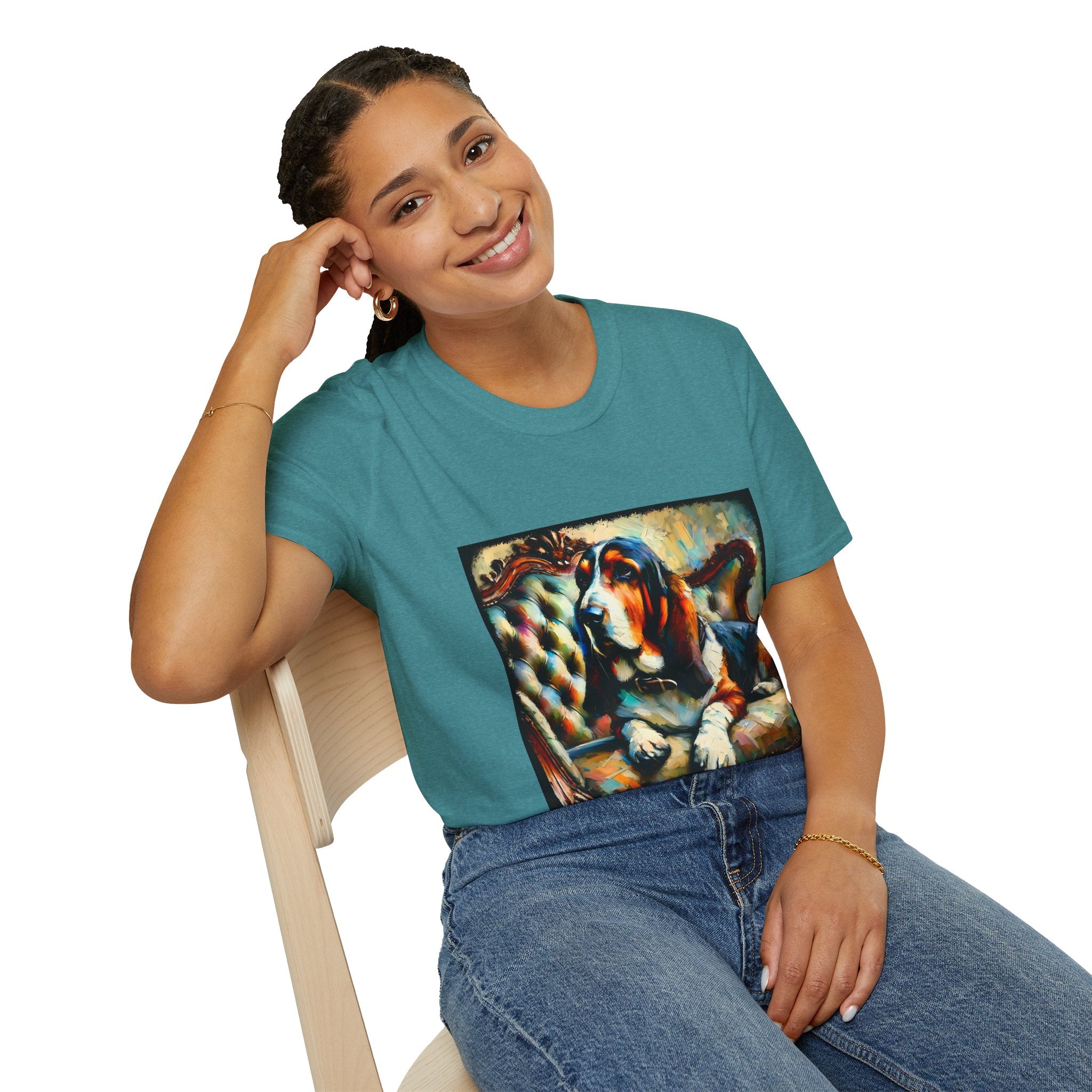 Basset Hound Elegant Classic | Unisex Dog T-Shirt