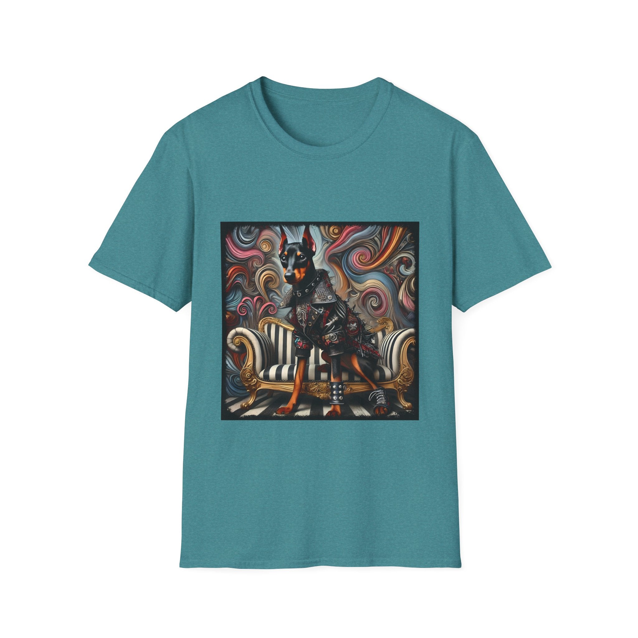 Doberman Pinscher Edgy Rocker | Unisex Dog T-Shirt