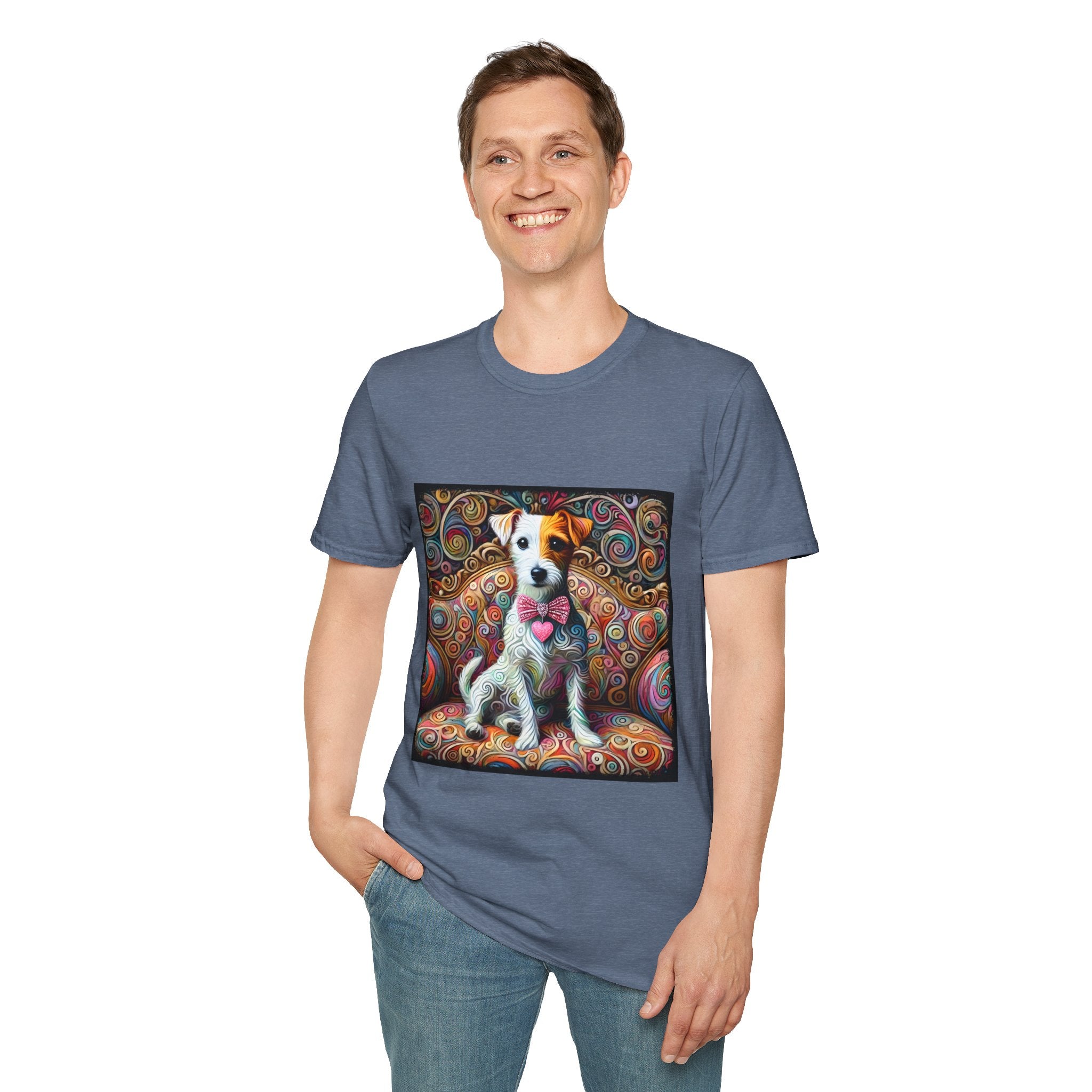 Jack Russell Terrier Love Swirl | Unisex Dog T-Shirt