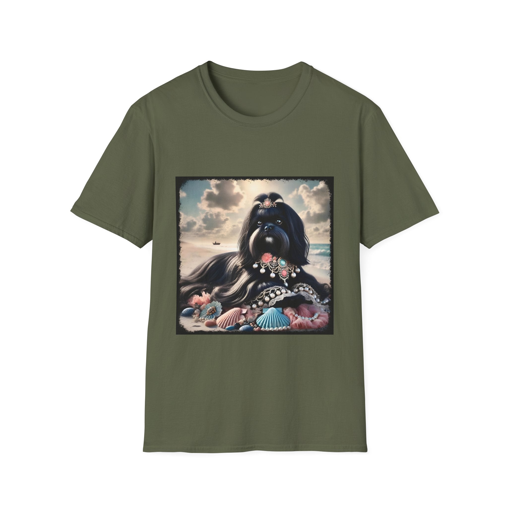 Shih Tzu Shell Chic | Unisex Dog T-Shirt
