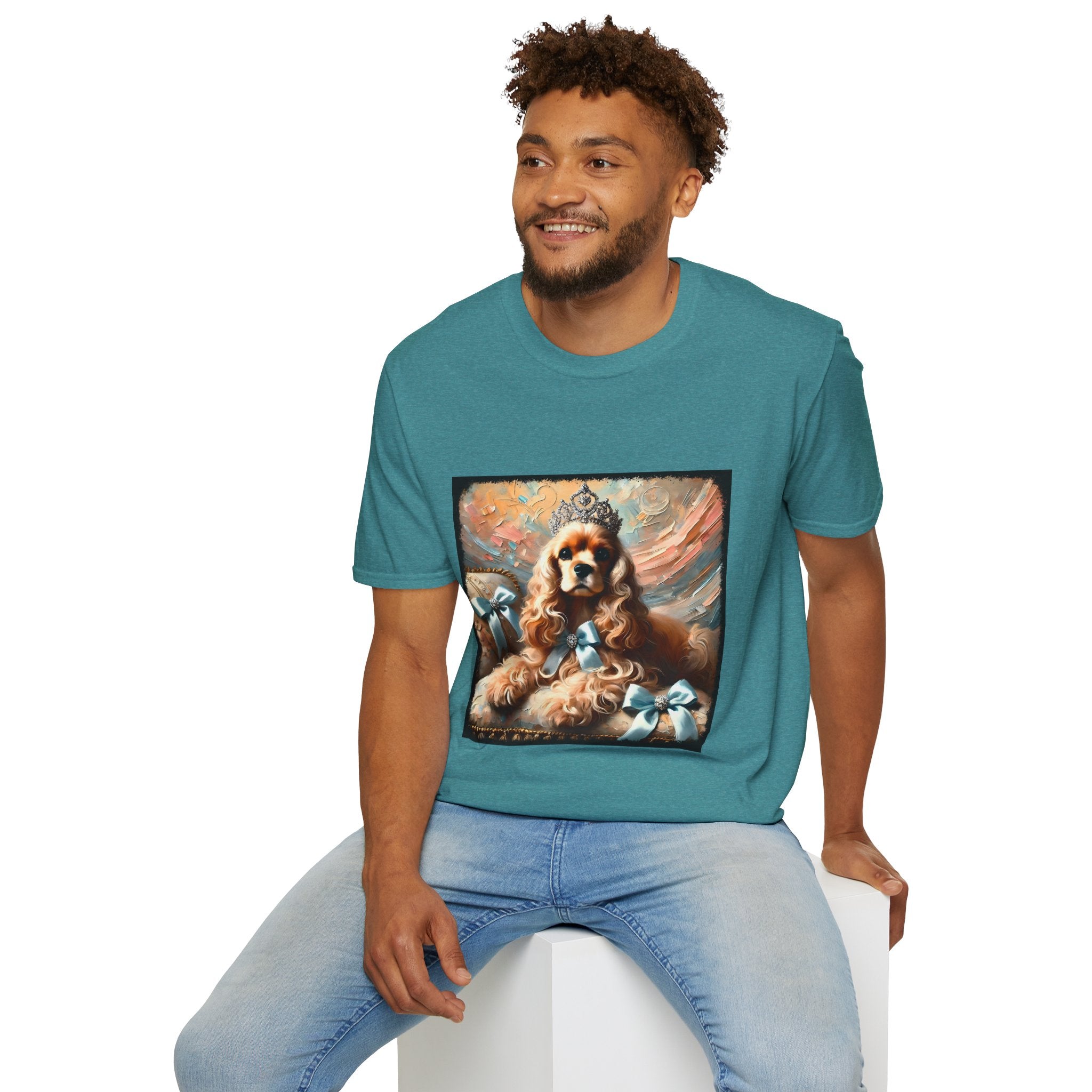 Cocker Spaniel Diamond Tiara Classic | Unisex Dog T-Shirt