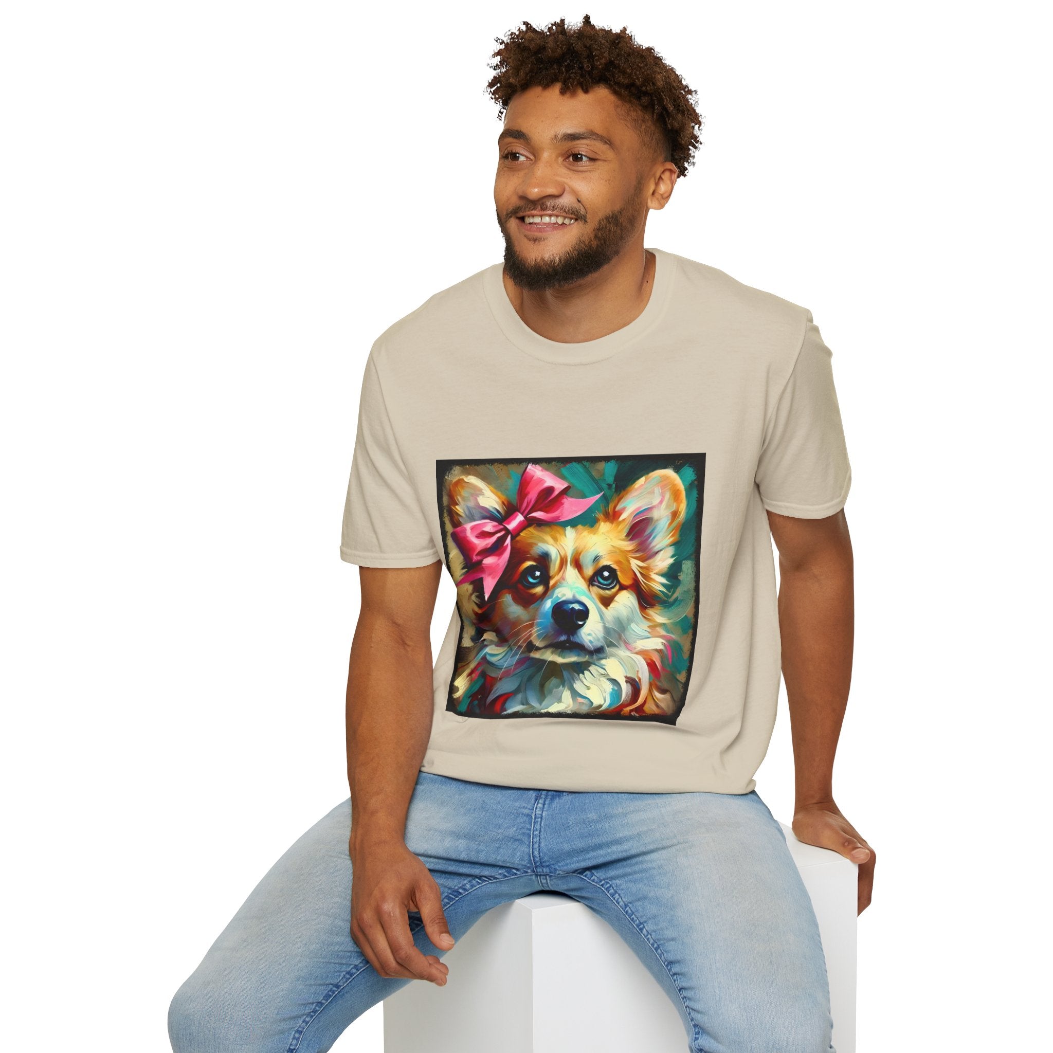 Pembroke Welsh Corgi Teal Classic | Unisex Dog T-Shirt