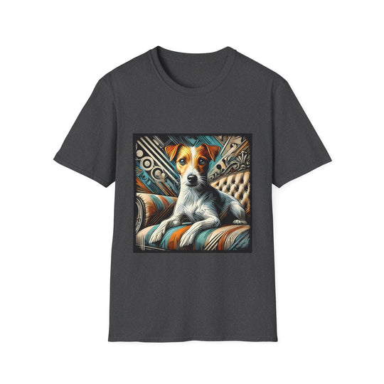 Jack Russell Terrier Warm Rebel design dog lover unisex t-shirt in dark heather